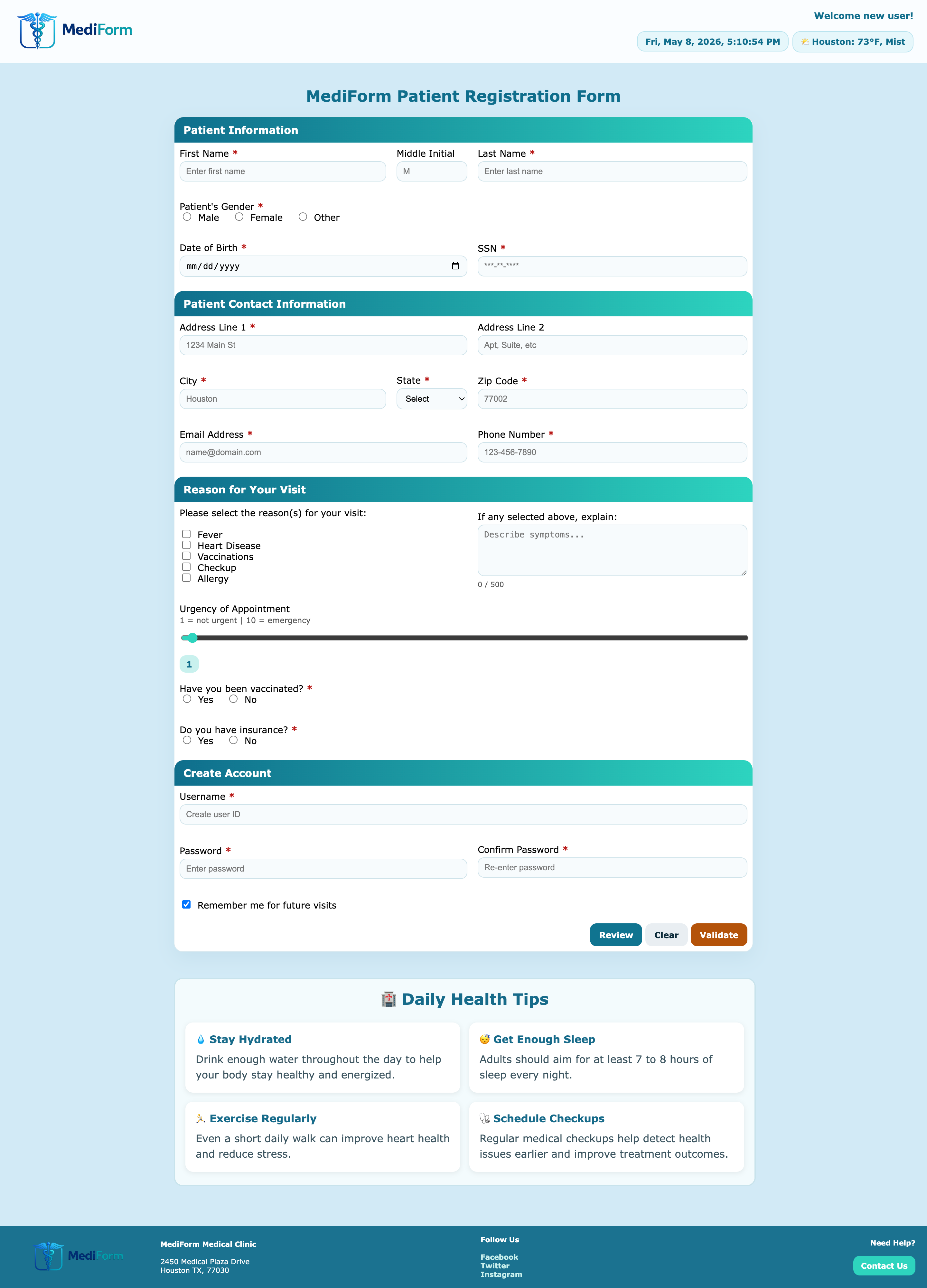 MediForm Screenshot